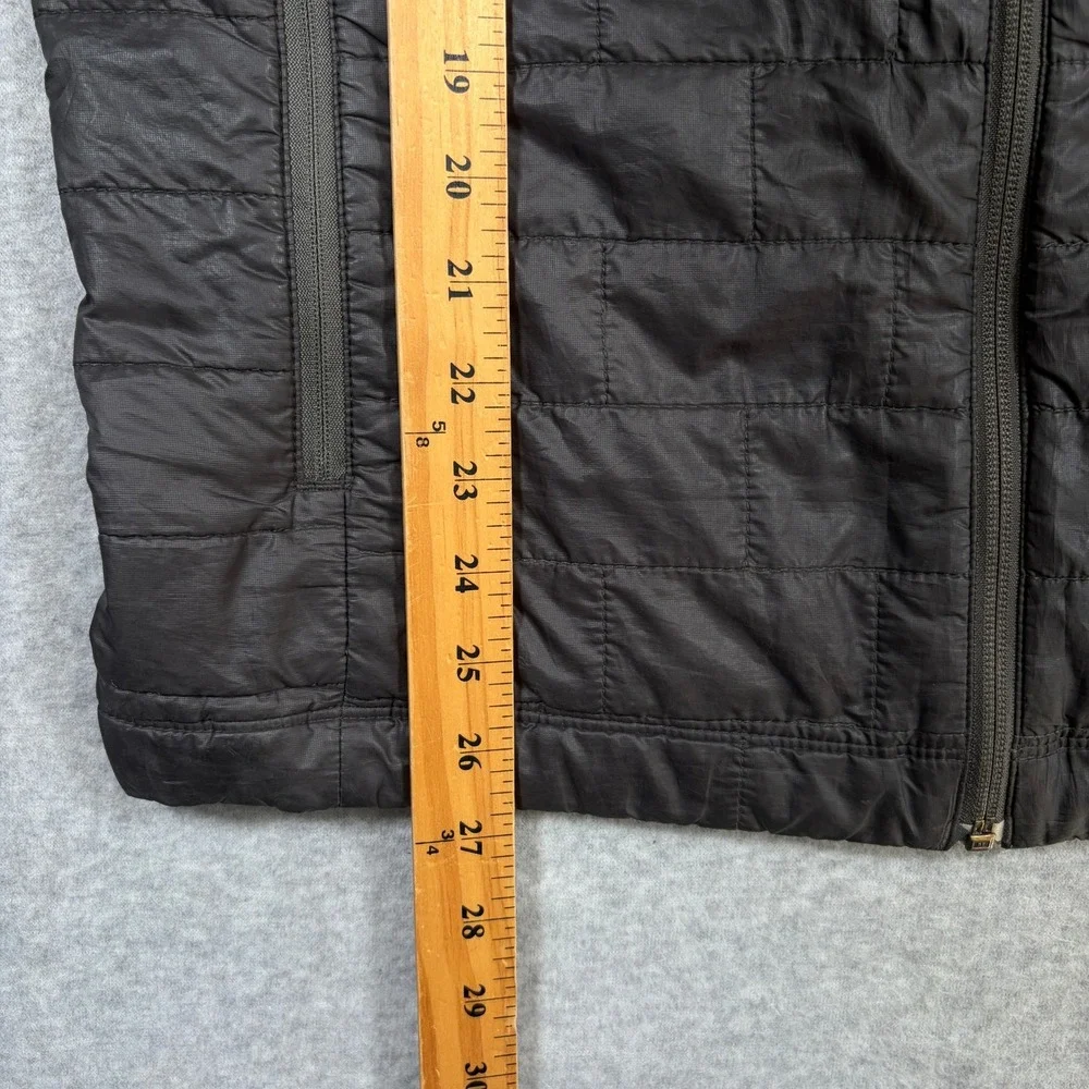 Patagonia Nano Puff Jacket Mens Medium Grey Quilted Full Zip Puffer Coat Worn